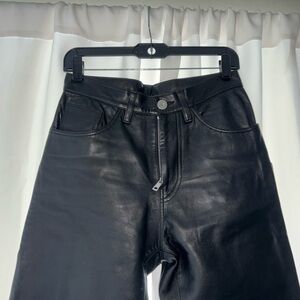 Altuzarra Black Leather Pants